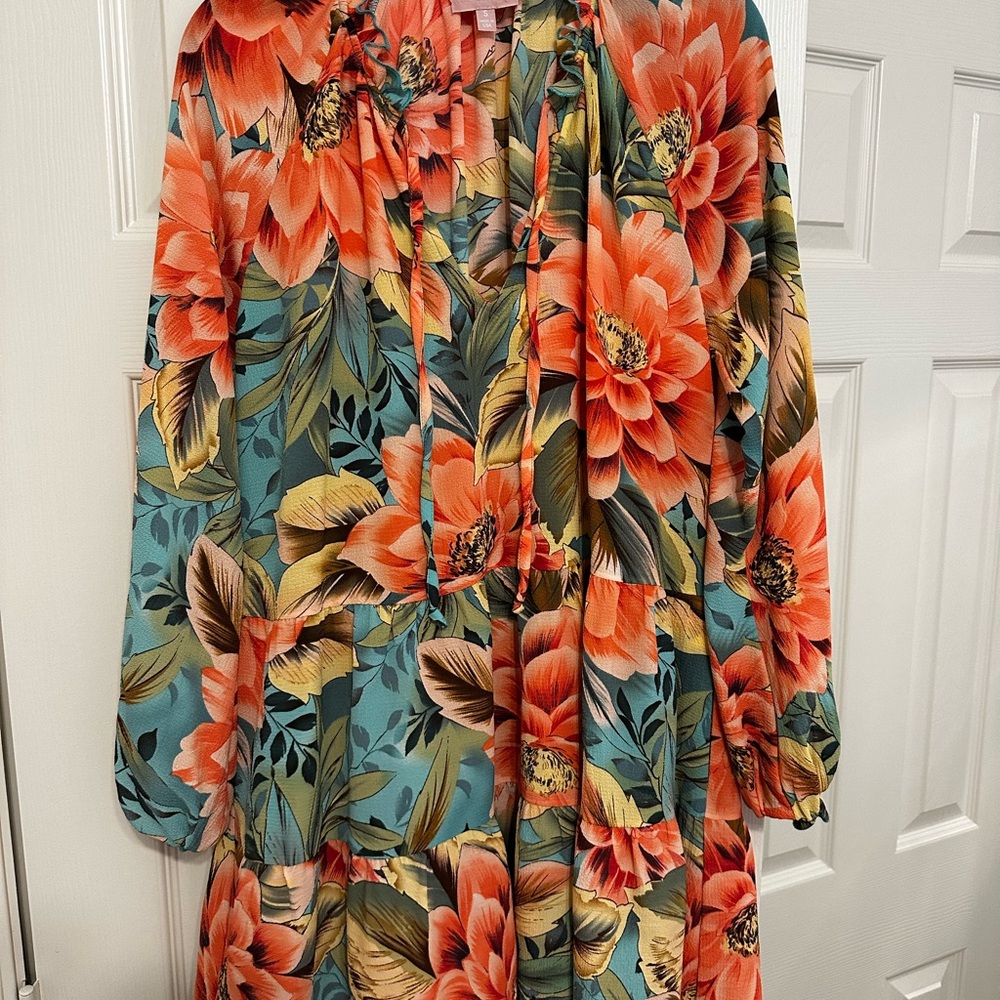 Floral Long Sleeve Dress